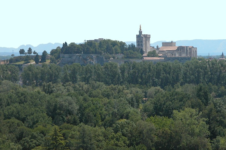 Villeneuve-lez-Avignon (Gard) - Vue sur Avignon